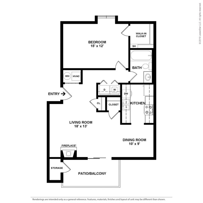 Floorplan - Woodbridge Apartments