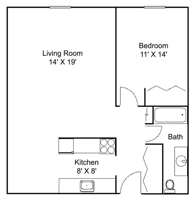 Floorplan - Hillsborough Apartments