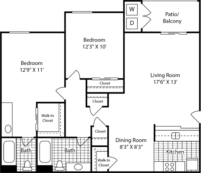 Floorplan - Mission Trails Apartments