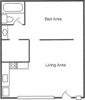 Jr One Bedroom - Prince Plaza Apartments