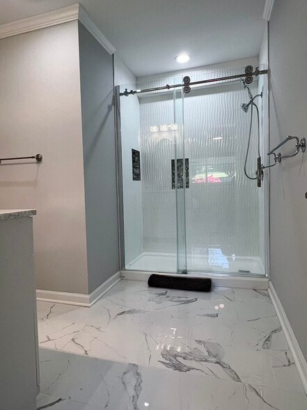 Newly renovated upscale master bathroom - 1007 N Peace Haven Rd