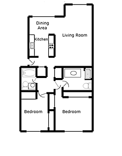 2BR/2BA - The Glens Apartments