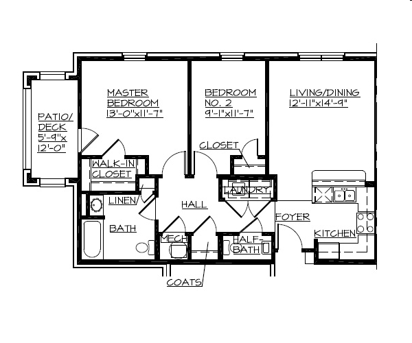 2BR/1.5BA - Wesleyan Place