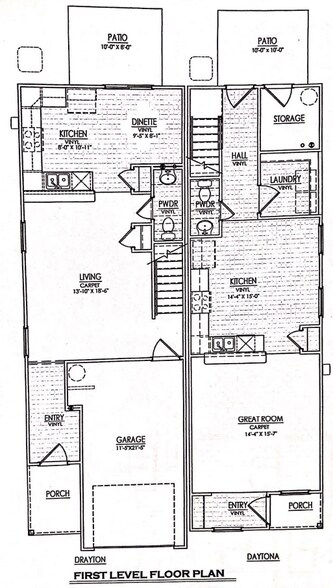 1st Floor Plan - 187 Silver Run Pl