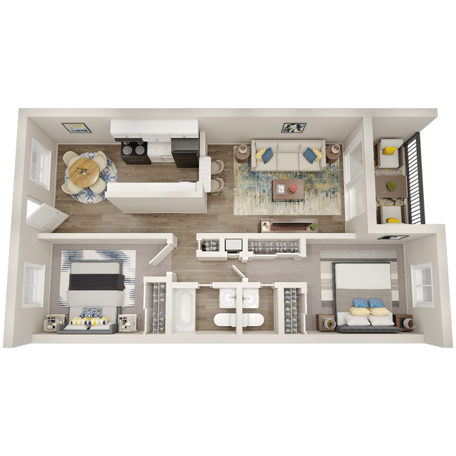 Floorplan - Promenade At Edgewater Apartments