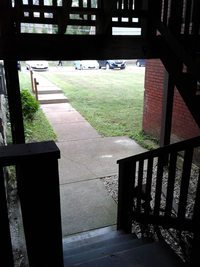 Rear Stairs to Yard and Parking Area - 5339 Pershing Ave