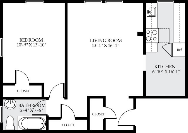 Floorplan - eaves Tunlaw Gardens