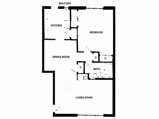 Floorplan - Oaks on Bonhomme