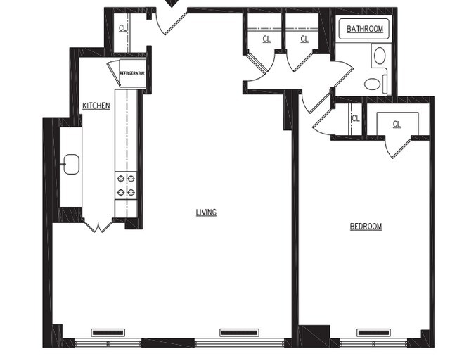 1BR Unit C - Hemisphere House