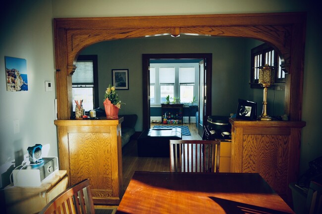 Dining room looking into living room - 4136 Elliot Ave