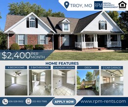 Building Photo - 4 Bed 3 Bath For Rent in Troy, MO