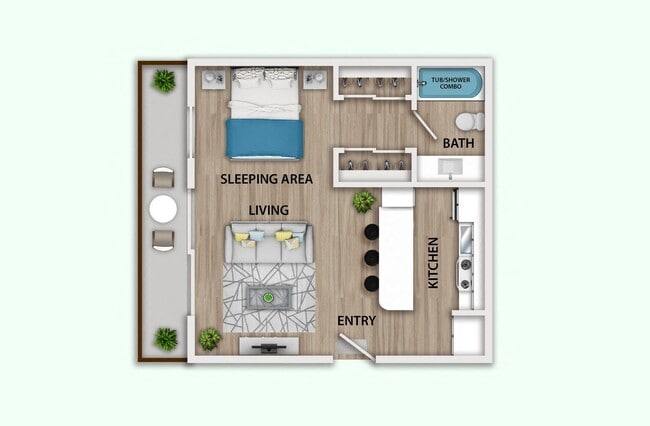 Floorplan - Parkwood Apartments