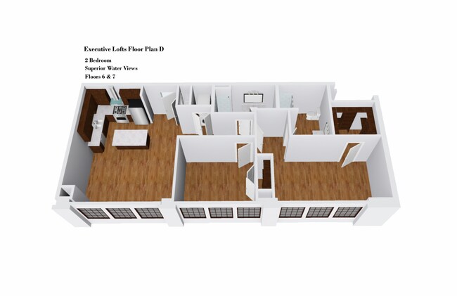 Executive Lofts Plan D - Crescendo Loft Apartments