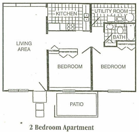 2BR/1BA - Harmony Woods
