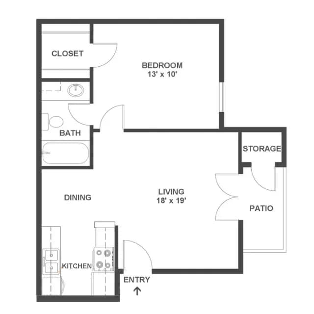 Floorplan - Peaks at Universal City