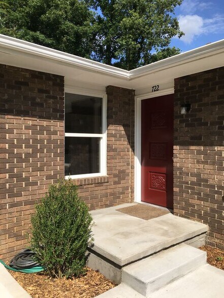 Welcome to your home sweet home! Your front door to 722 Shadycrest Drive - Front Unit of Duplex - 722 Shadycrest Dr