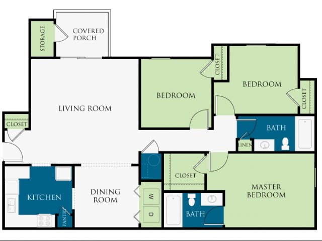 Floorplan - Ridge Run Apartments