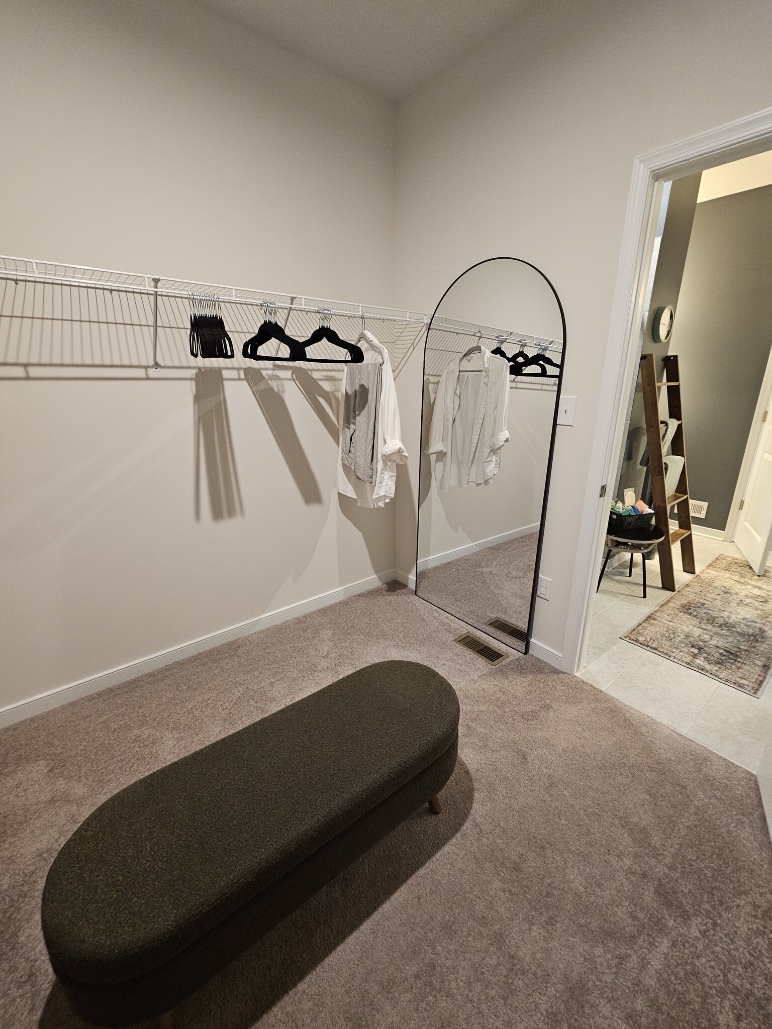 The walking closet with a full size mirror - 7201 Hancock Chase Ct