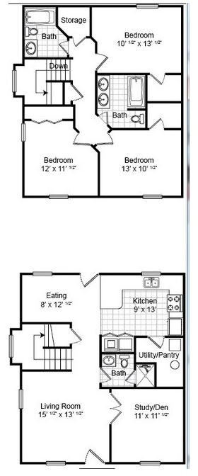 Floorplan - Dunnhill Apartments