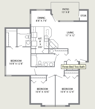 Three Bed, Two Bath - Cascade View