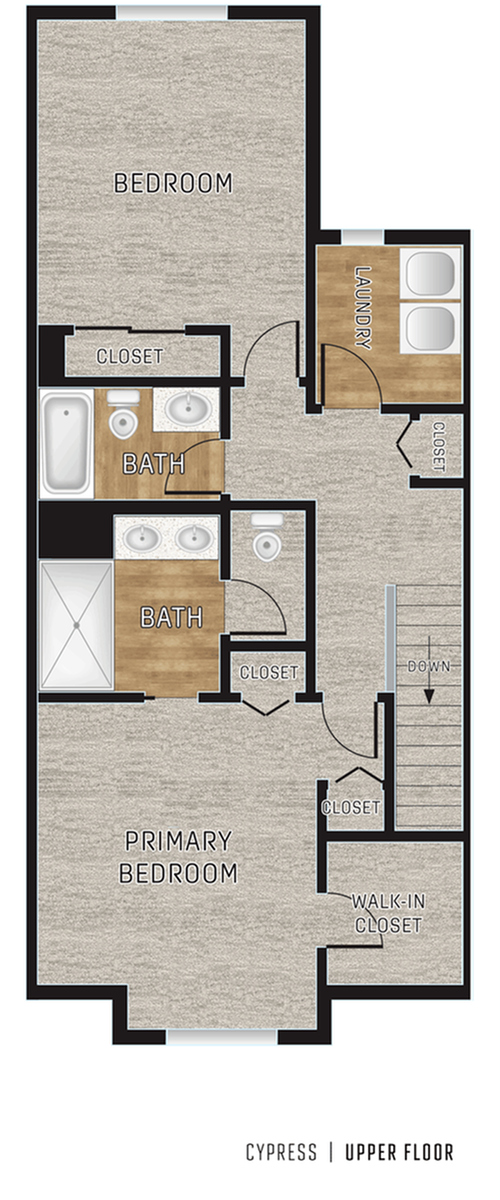 Cypress Floorplan - Second Floor - Alpengrove