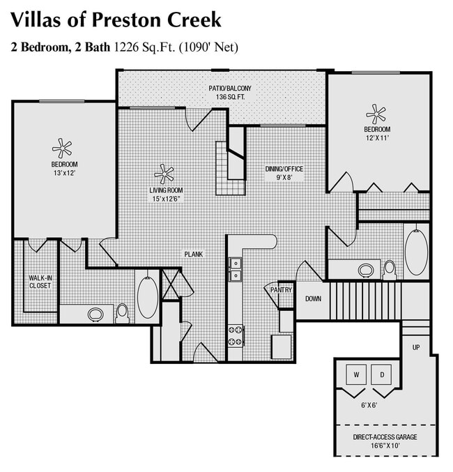 Floorplan - Villas Of Preston Creek