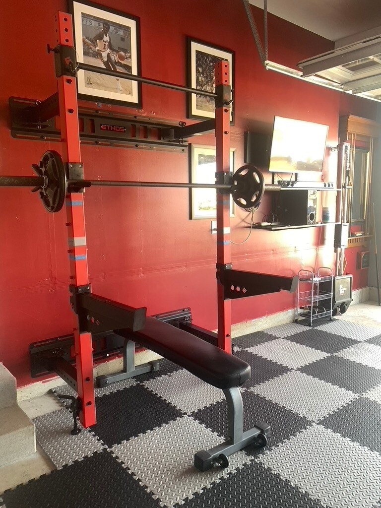 Workout area w/ weights and T.V. - 5401 NE 66th Dr