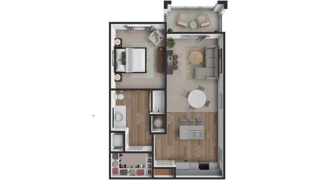 Title 1 Bed 1 Bath 758SF - Nexus 485