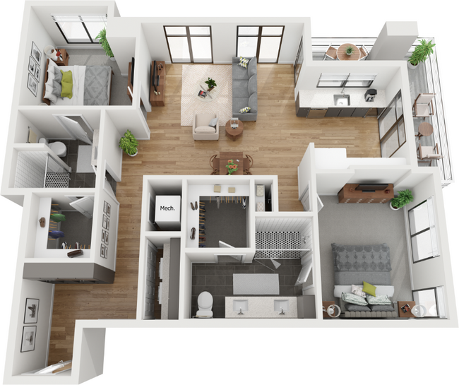 Floorplan - Deca Apartments