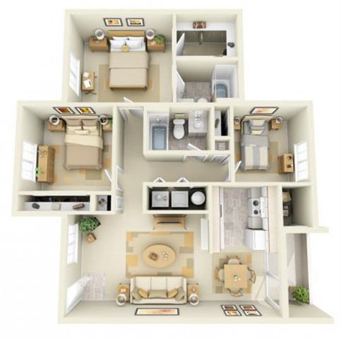 Floorplan - Hathaway Court Apartments