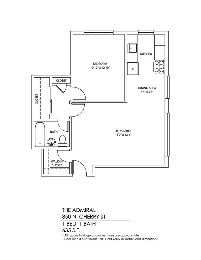 Floorplan - Admiral Apartments