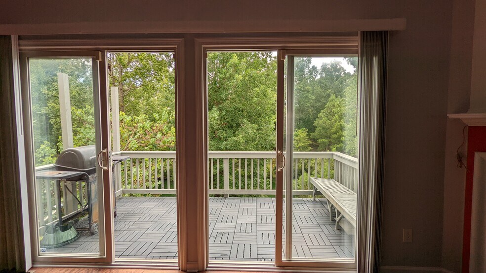 Deck access from living room - 106 Chandler Chase Ct