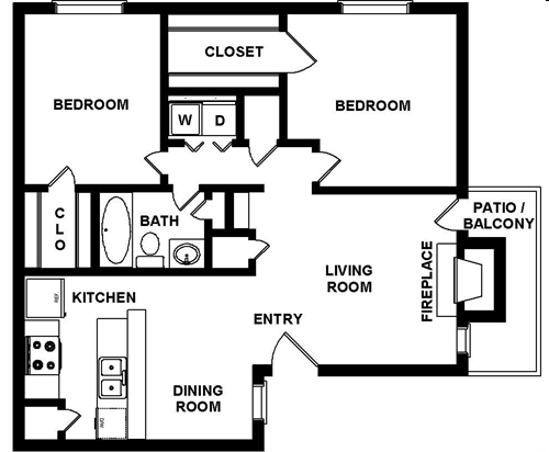 2BR/1BA - Shadow Bend Apartments