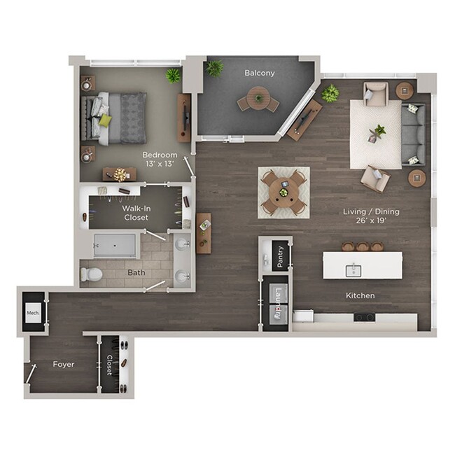 Floorplan - Madison Place Apartments