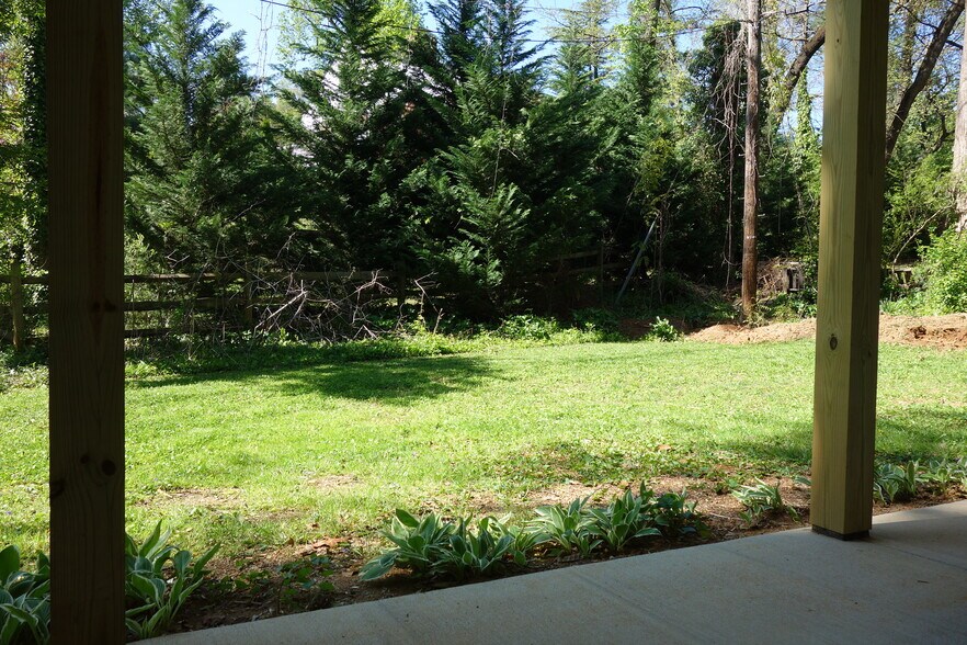Looking out the front door. - 116 Howard Dr