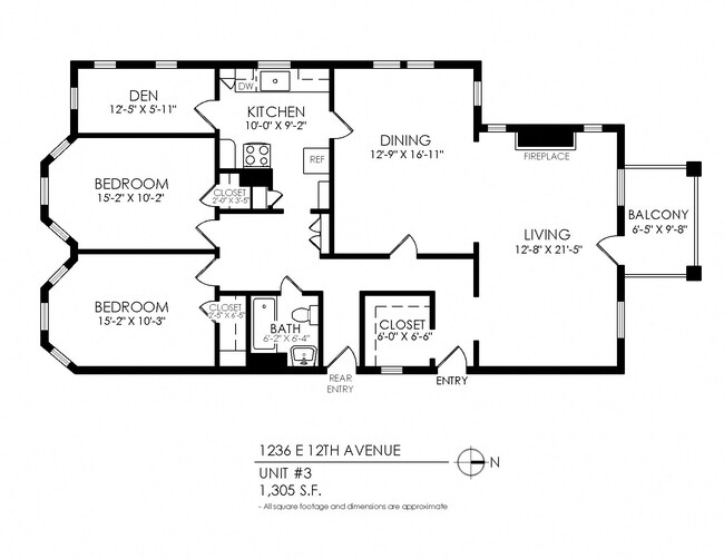 Floorplan - 1236 E 12th