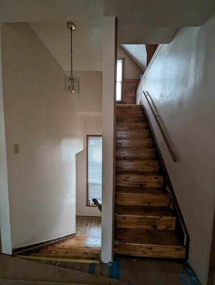 Stairs to third level - 798 Oak St