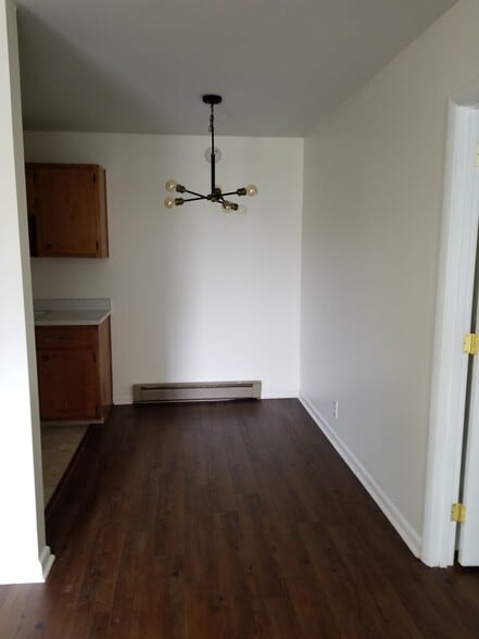 Looking at dining space with new chandelier - 2601 Hillsboro Pike