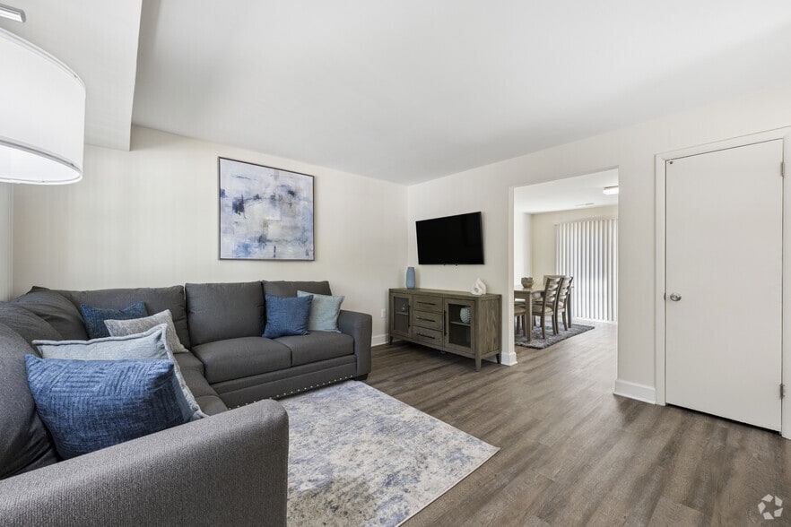 3BR, 1BA - 1,105SF - Living Room - The Orchards at Severn Townhomes*