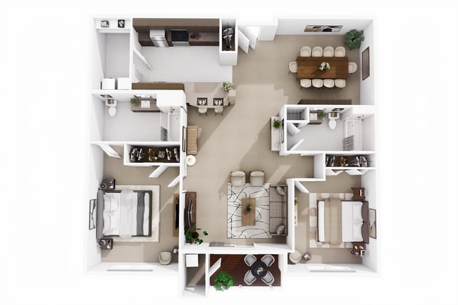 2 Bedroom/2 Bath (Interior) - Grassfields Commons