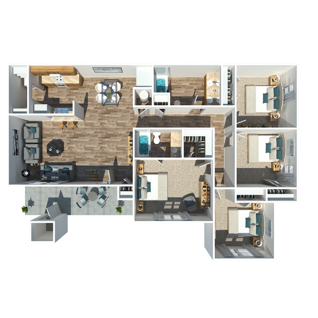 Four Bedroom Two Bathroom - Chapel Ridge of Martin (old)