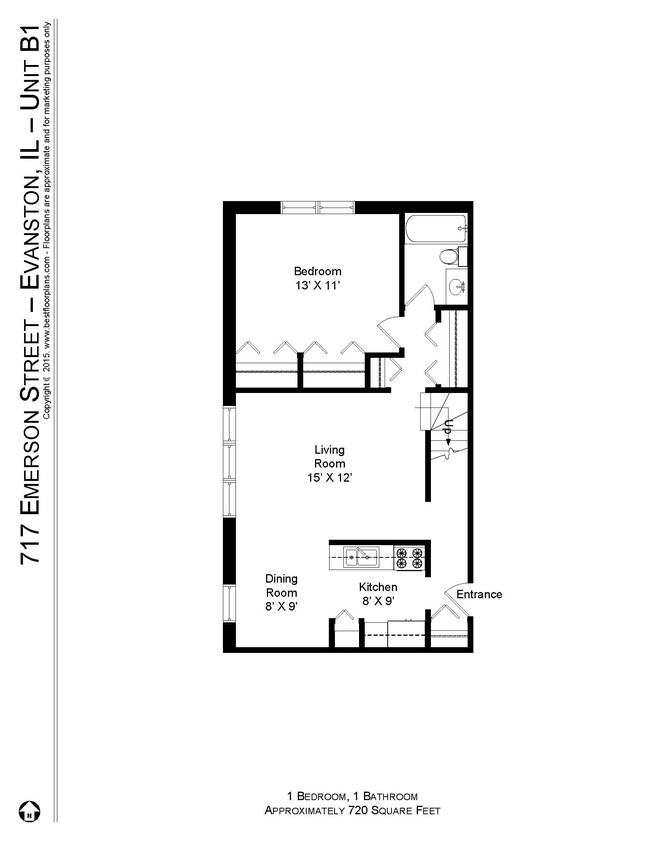 Floorplan - 717 Emerson St.