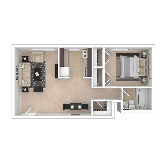 Floorplan - Overlook Apartments