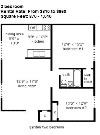 Floorplan - Clayton Arms Apartments