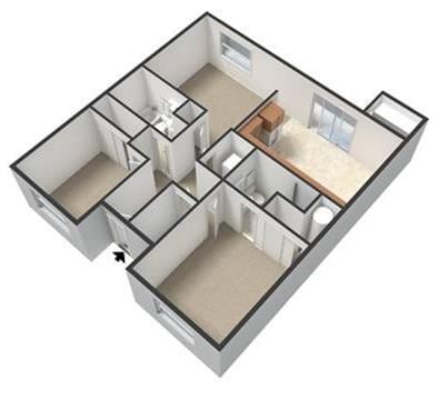 Floorplan - Teal Pointe Apartments