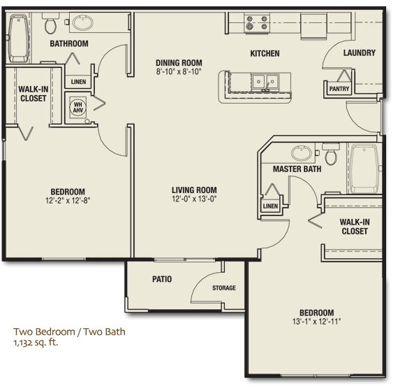 2BR/2BA - The Quarters