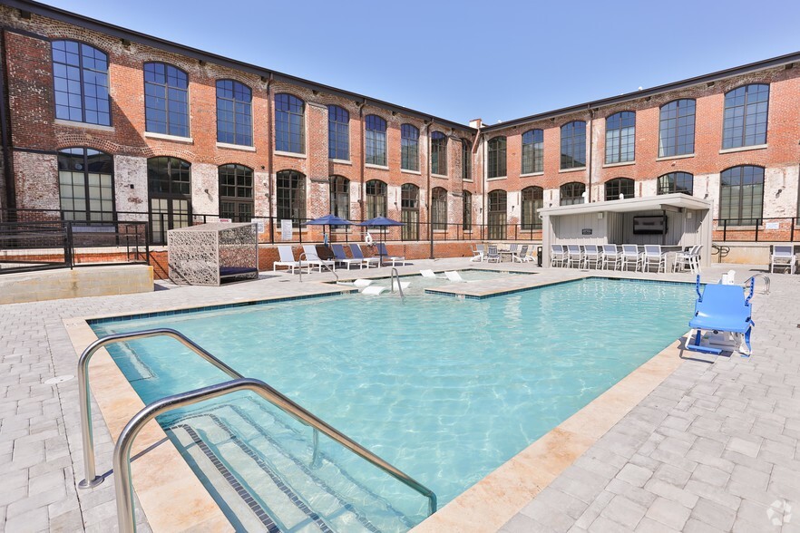 Pool Area - The Lofts at Hawthorne Mill