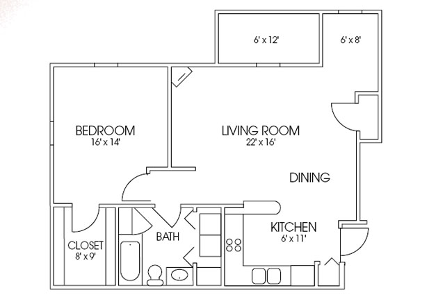 Floorplan - Timber Springs Apartments