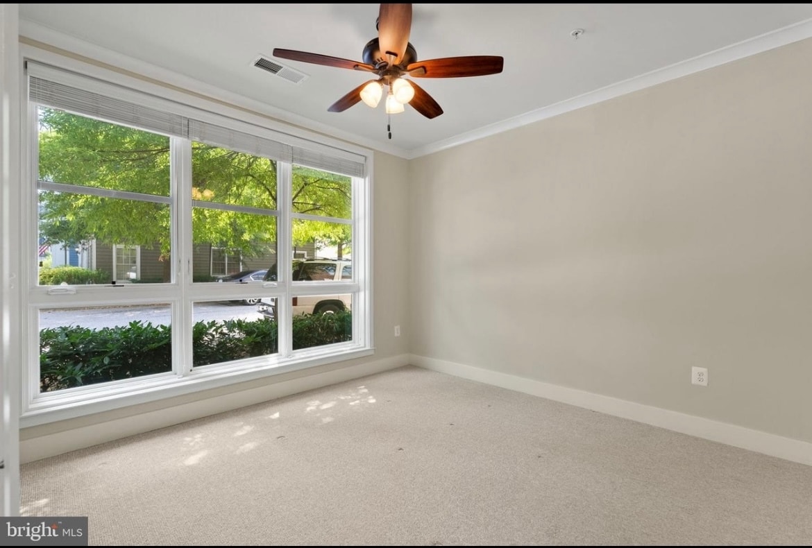 Large bedroom with ceiling fan - 815 N Patrick St