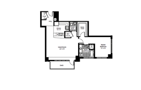 1BR/1.5BA - The Pinnacle at City Park South